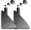 Two Smokestacks Clip Art